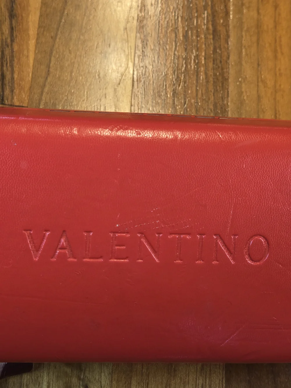 Valentino Red Hard Case Sunglasses Eyeglasses Clamshell Protective Luxury